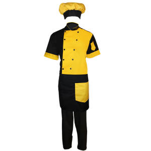 لباس کار مدل چف IGD Set رنگ زرد