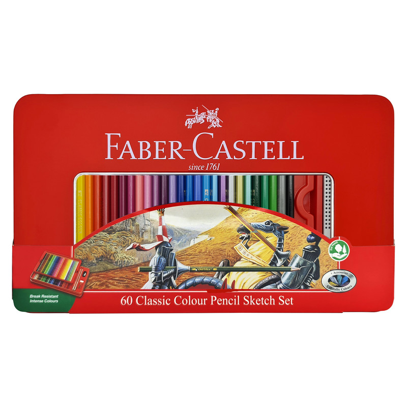 مداد رنگی 60 رنگ فابر کاستل مدل CLASSIC کد 115893